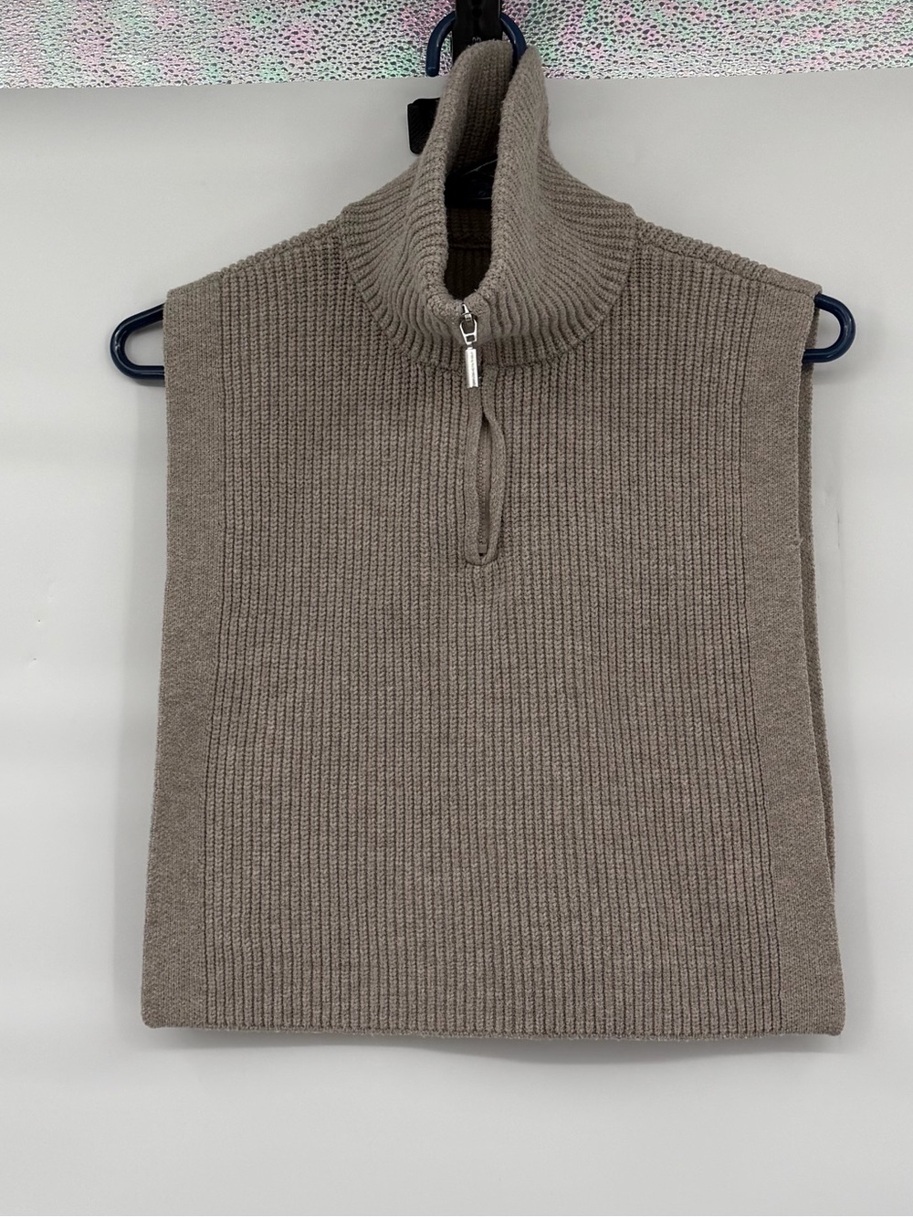 Primark viscose blend turtleneck zip up dicky under sweater top